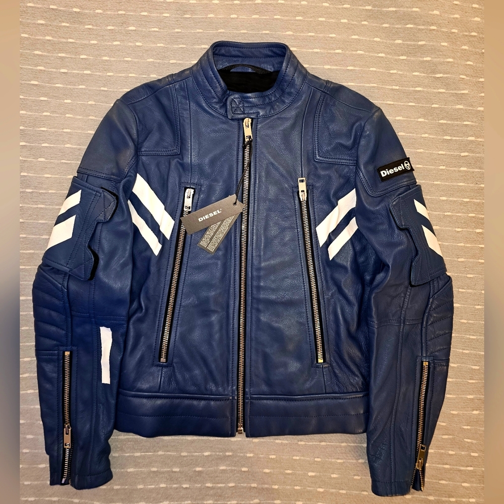 Diesel L-Fulk Biker jacket with vertical pockets